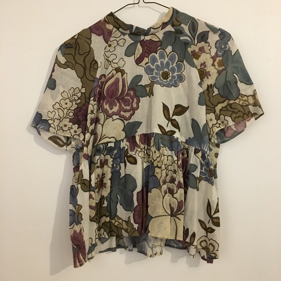 Zara Tops - Zara floral babydoll top